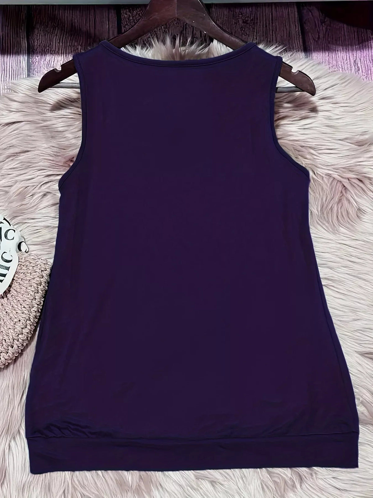 Eyelet detail ruched tank fabric close up