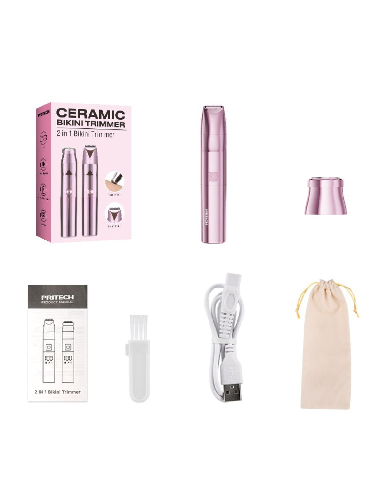Waterproof epilator held in hand