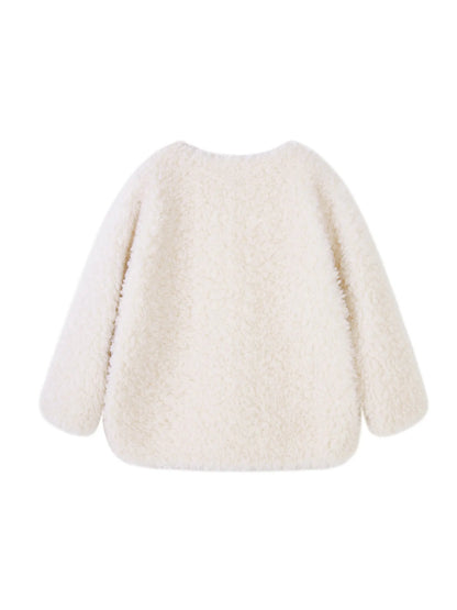 Fleece Button Up Long Sleeve Outerwear - Fashorio