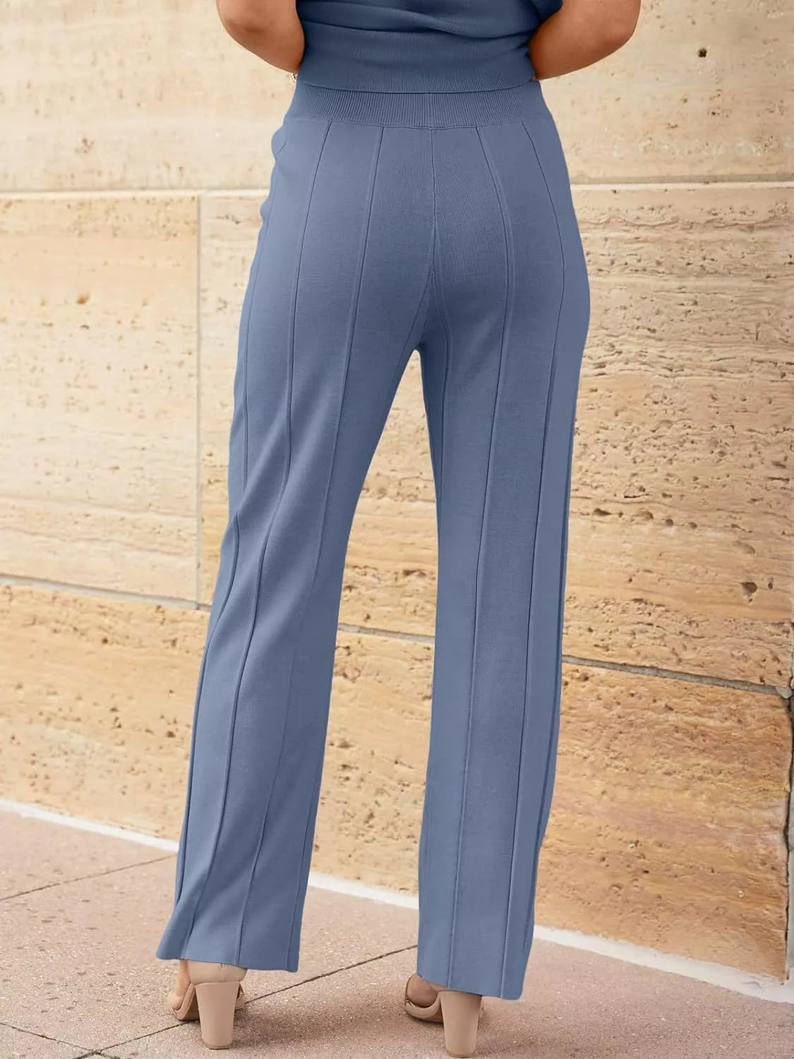 Cap Sleeve Top and Pants Knit Set, view 35