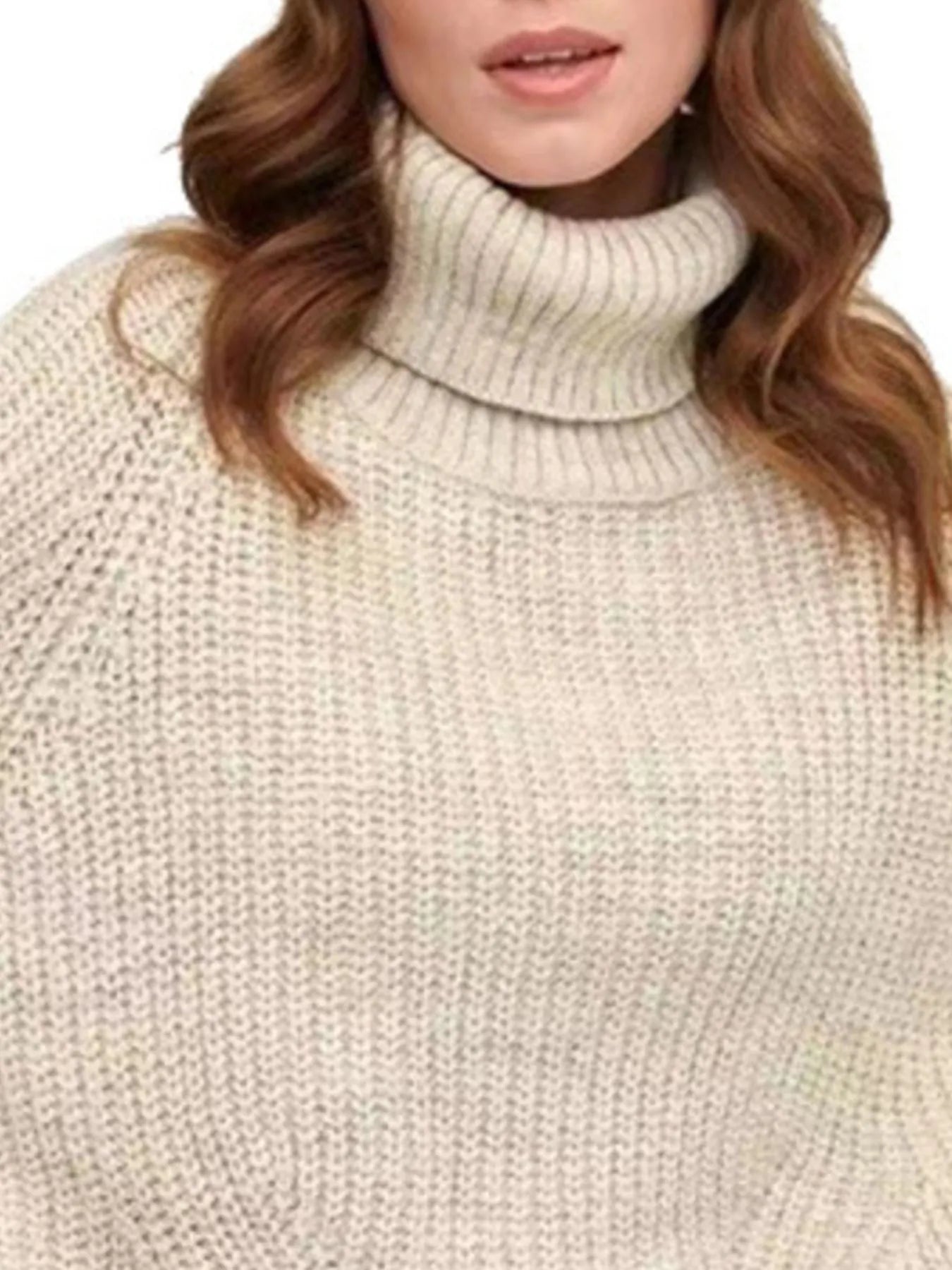 Turtleneck Long Sleeve Sweater - Fashorio