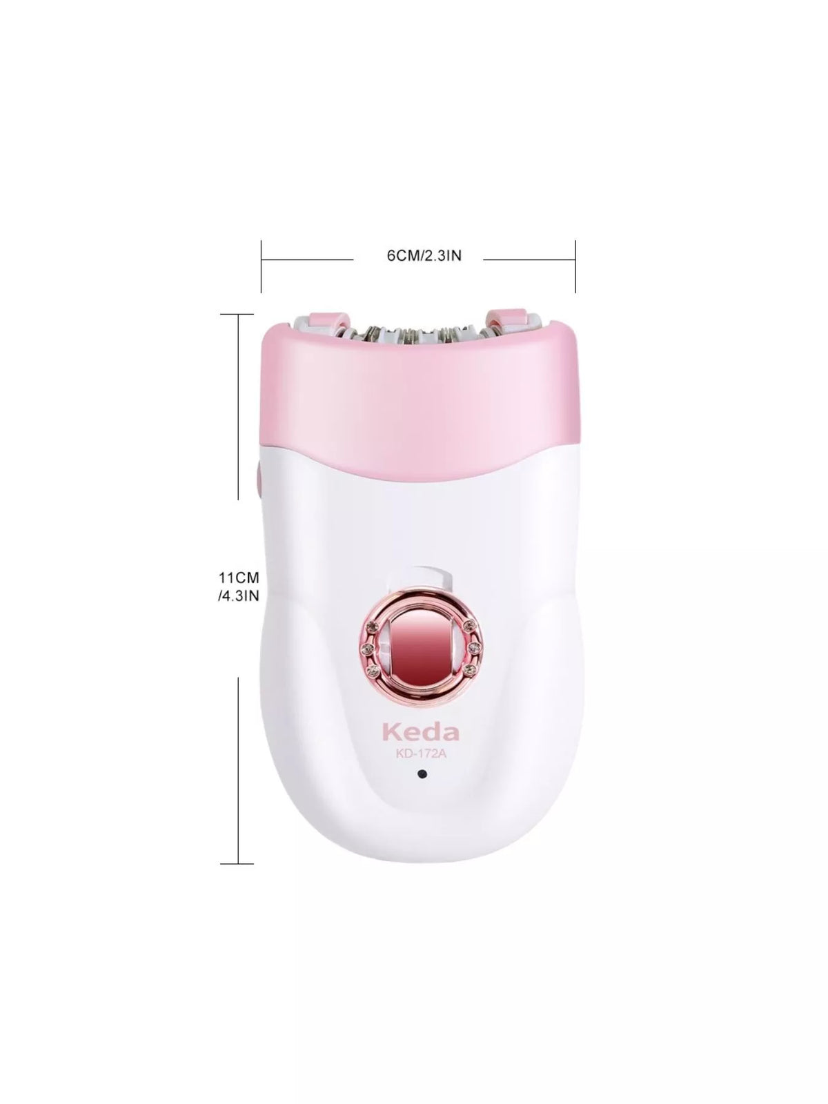 Compact hair remover detail