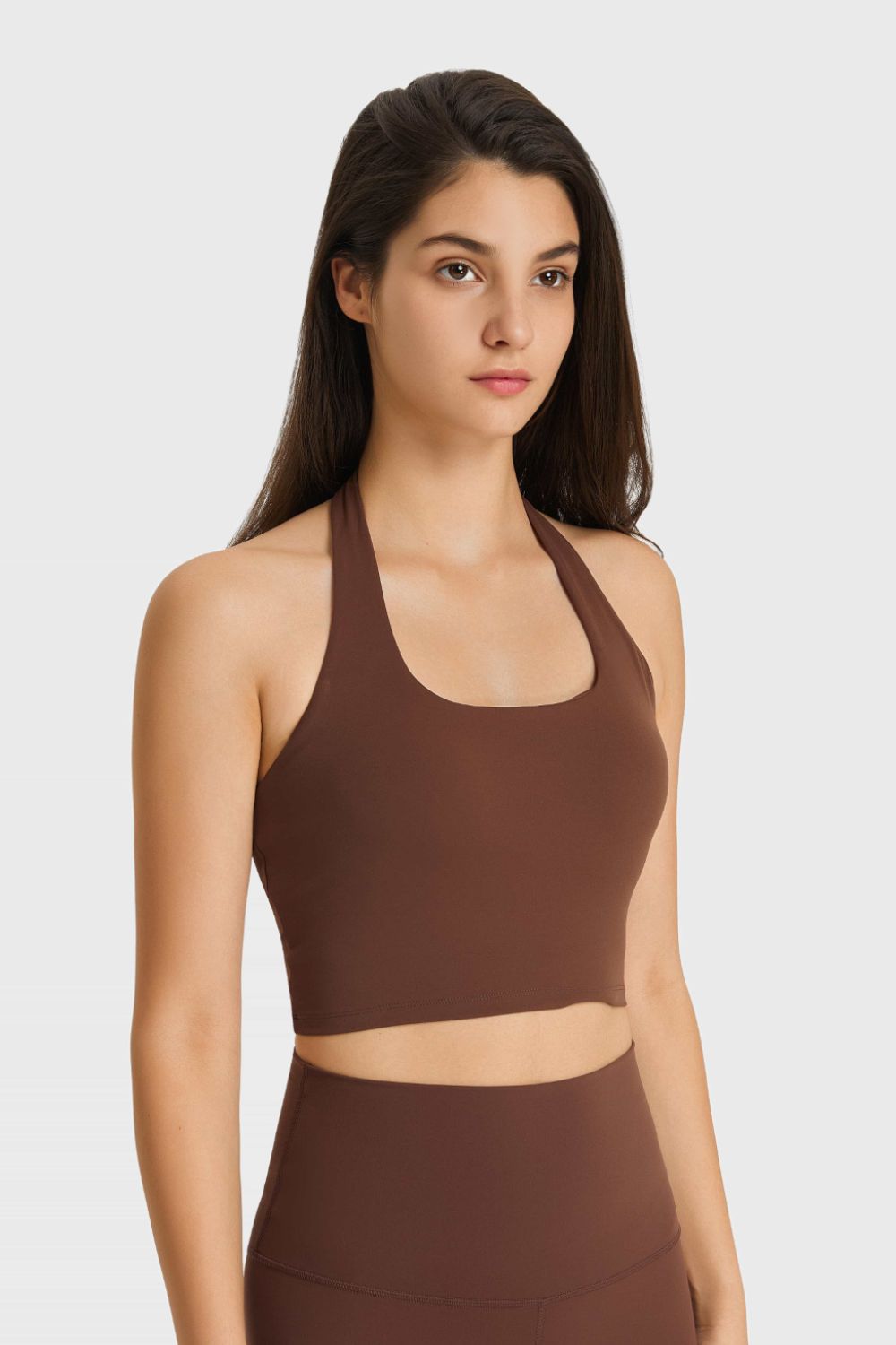 Millennia Breathable Halter Neck Sports Bra - Fashorio