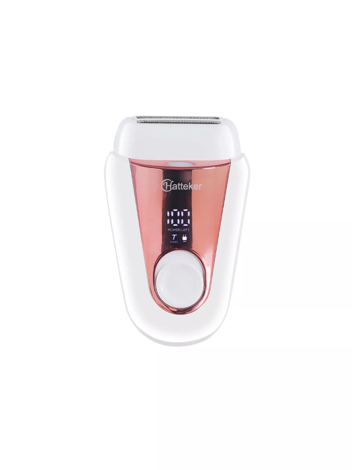 Portable epilator angle view