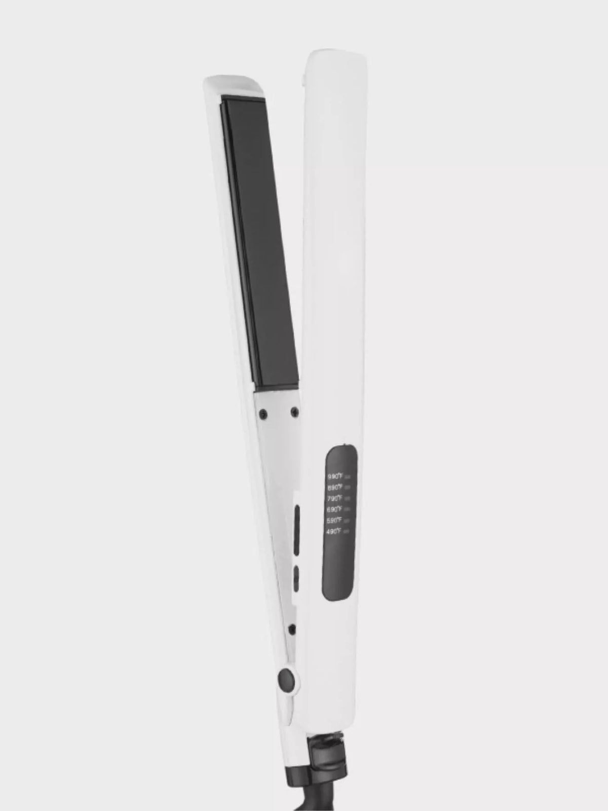 2 in 1 hair straightener and curler front view