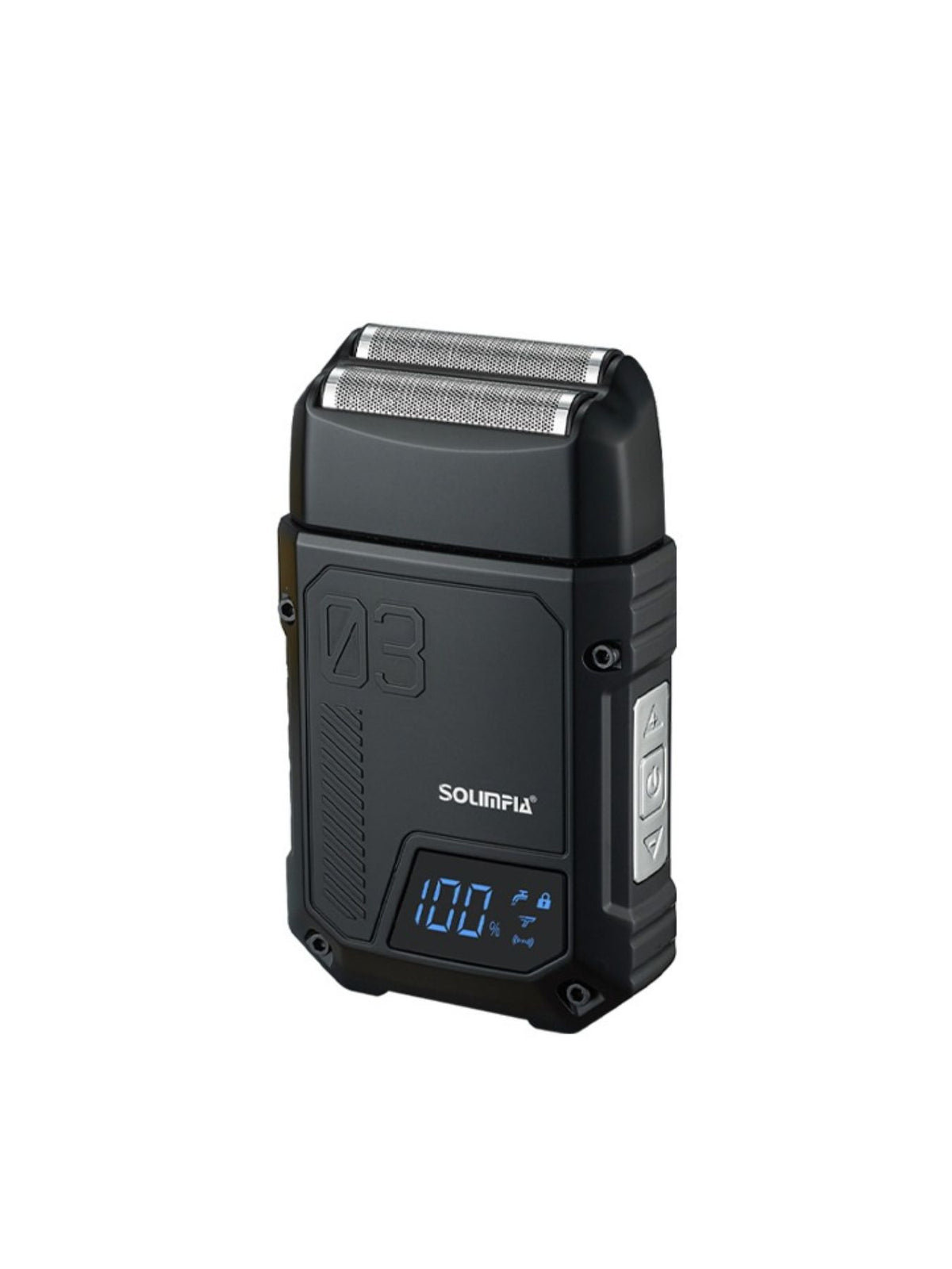 Electric foil shaver in black finish