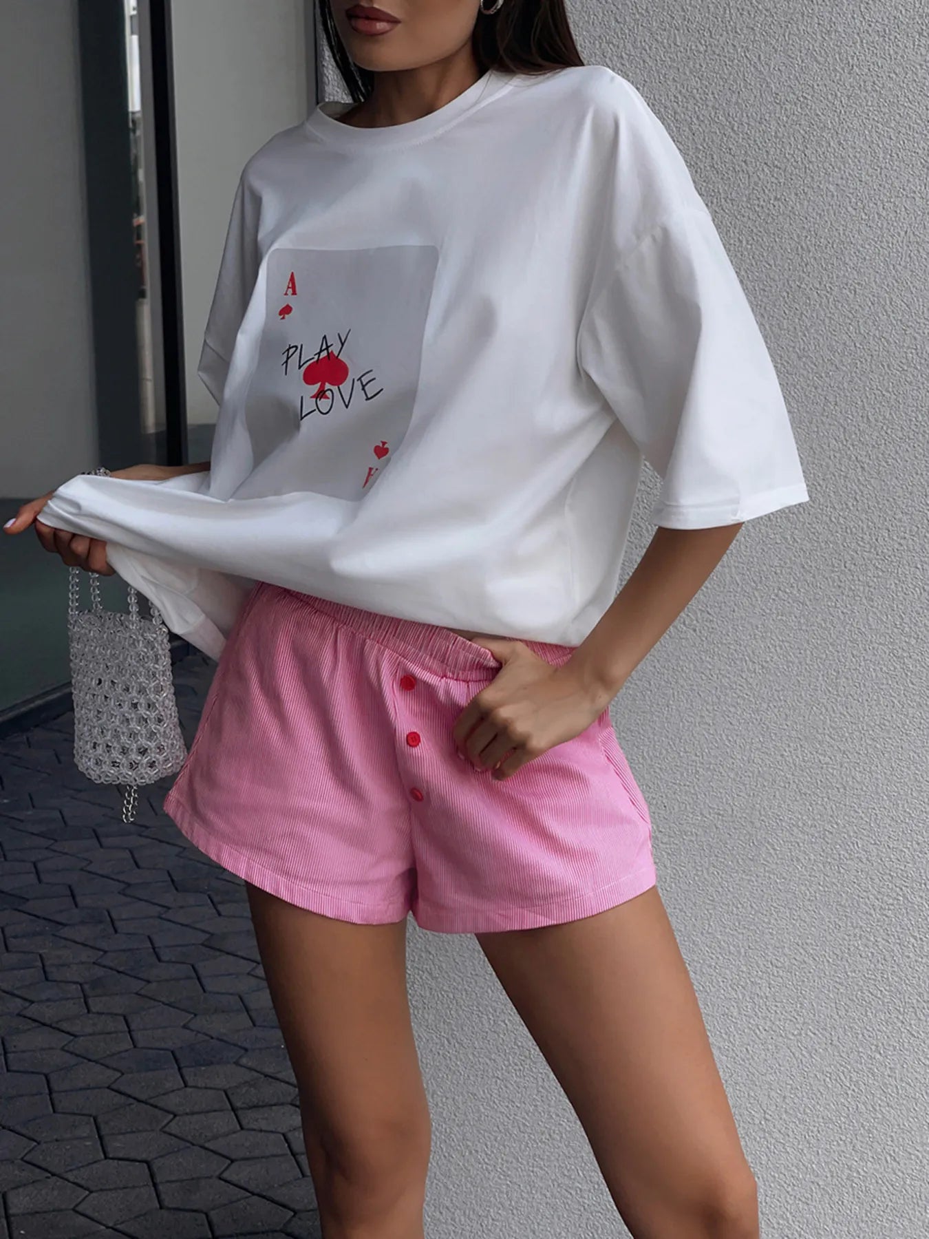 Graphic Round Neck Half Sleeve T-Shirt - Fashorio