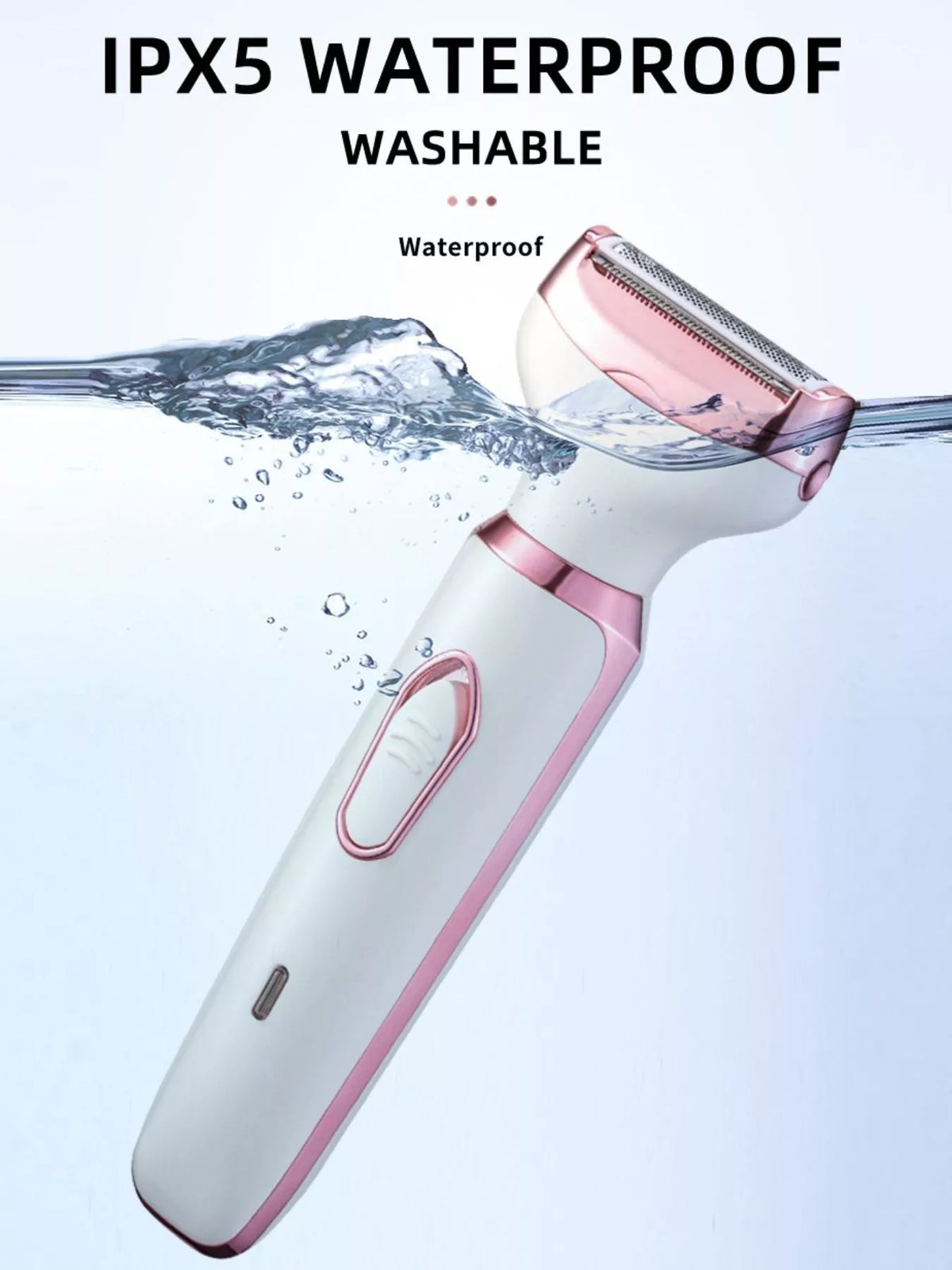 Epilator held in hand