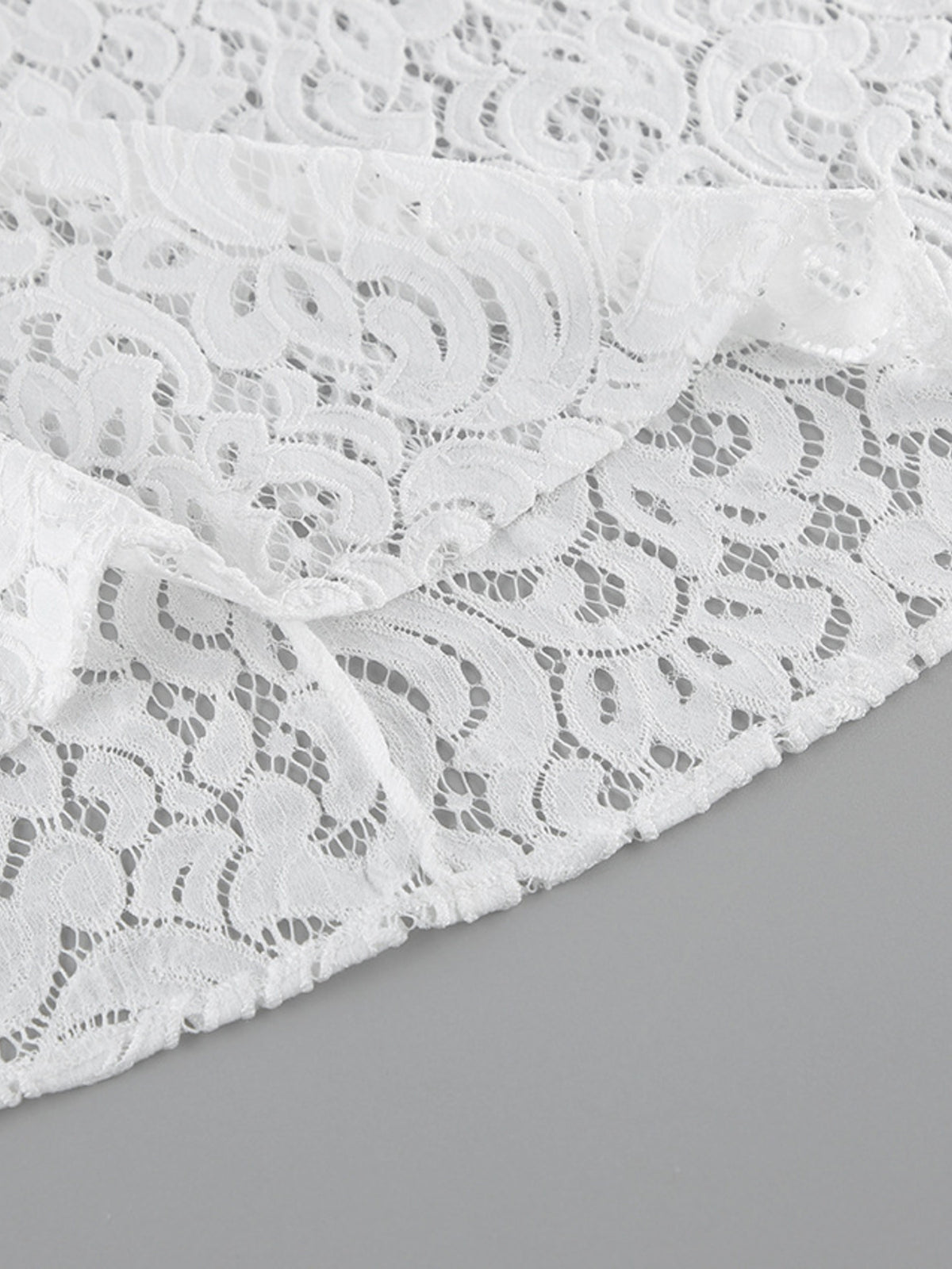Cap sleeve top and lace skirt coordinated set