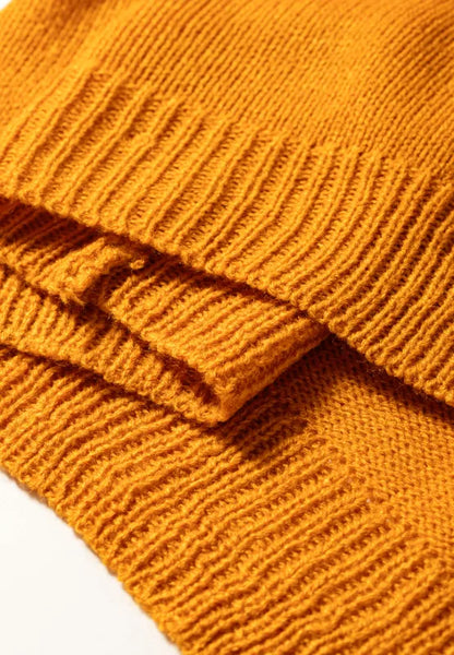 Pompom Color Block Open Front Cardigan - Fashorio