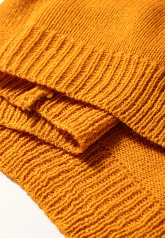 Pompom Color Block Open Front Cardigan - Fashorio