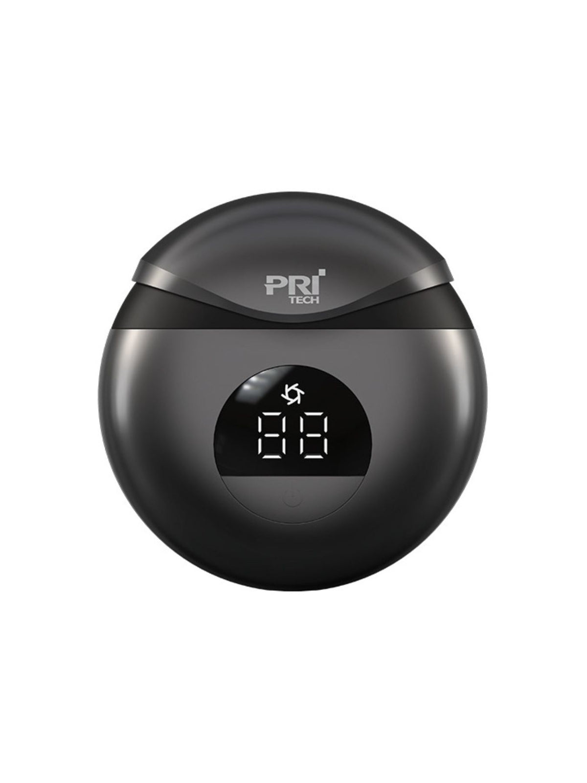 Black electric shaver full view