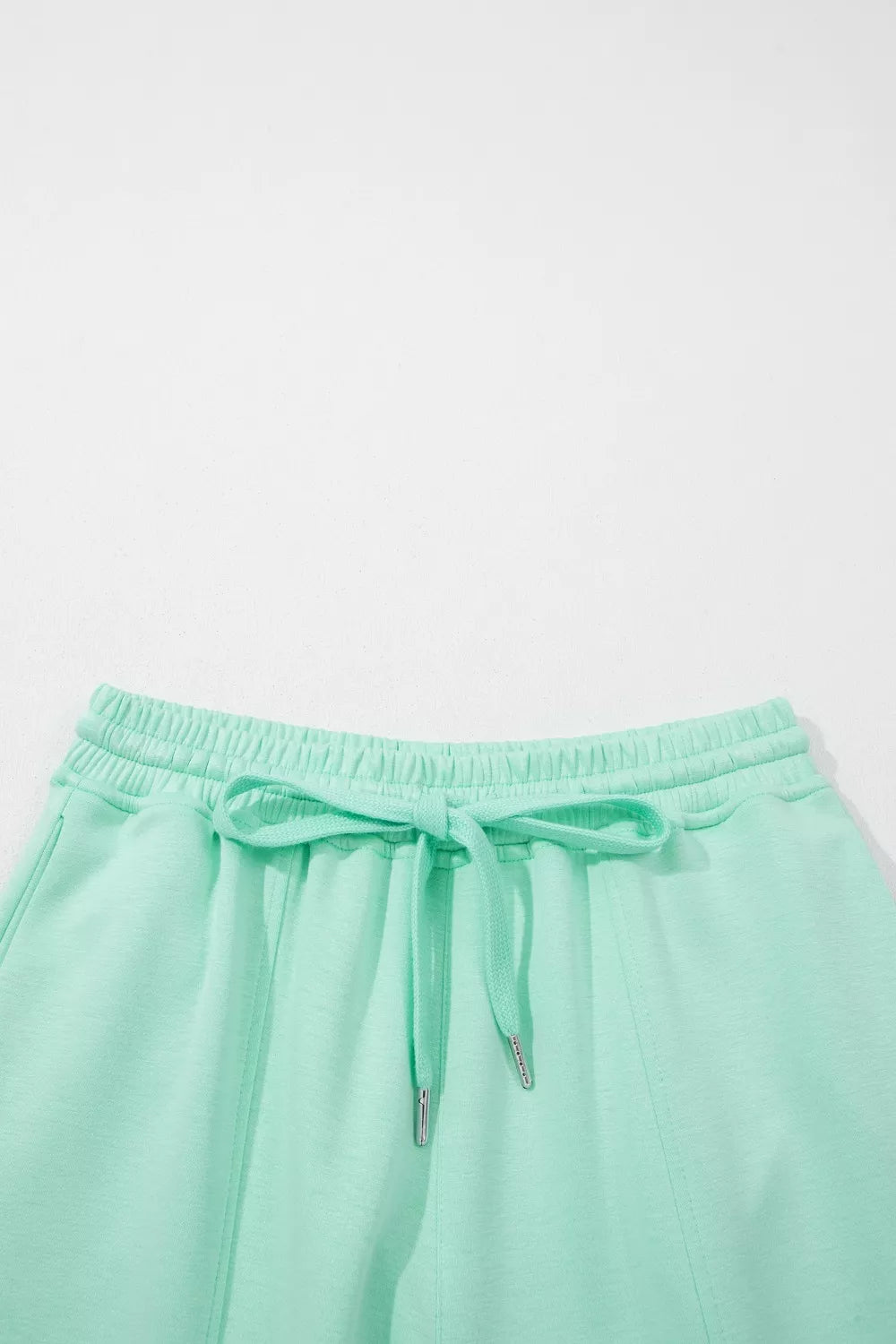 Drawstring Solid Color Two Piece Casual Set, view 8