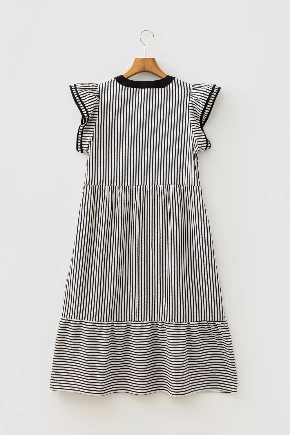 Striped dress side view