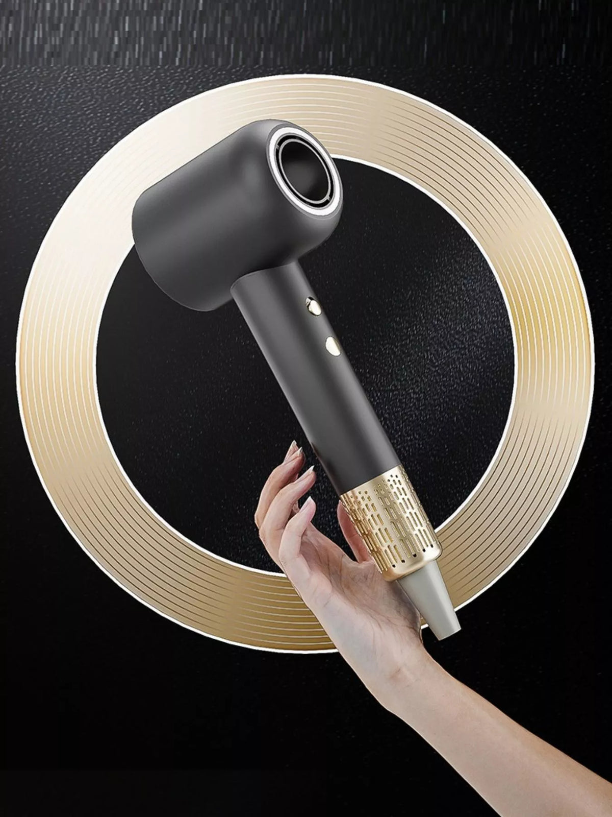 Hair dryer control settings detail