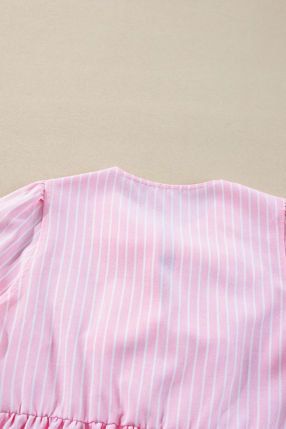 Womens striped tie bow blouse