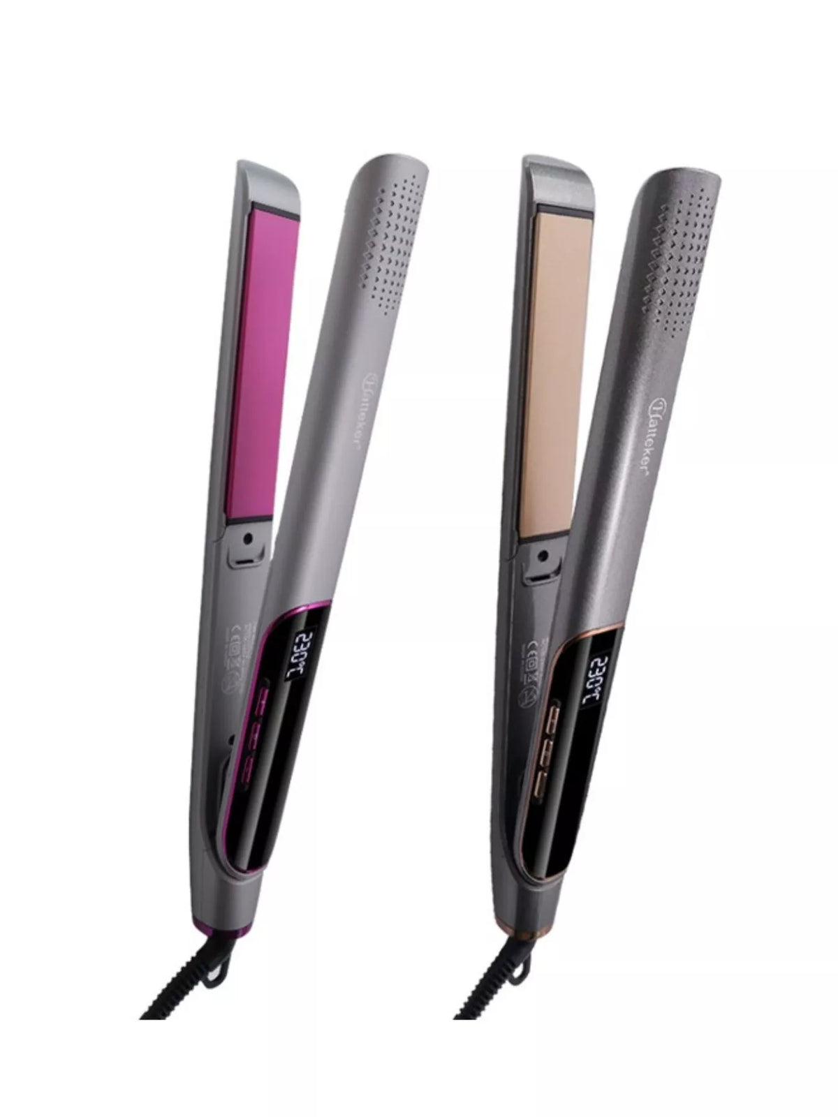 Straightener smoothing straight hair