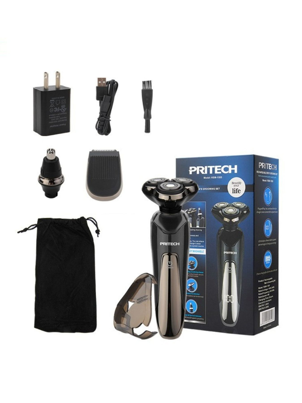 3 in 1 shaver full kit