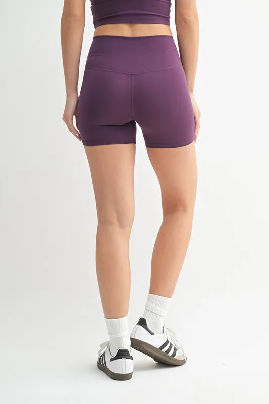 Mono B Venice Cloud contour biker shorts back view