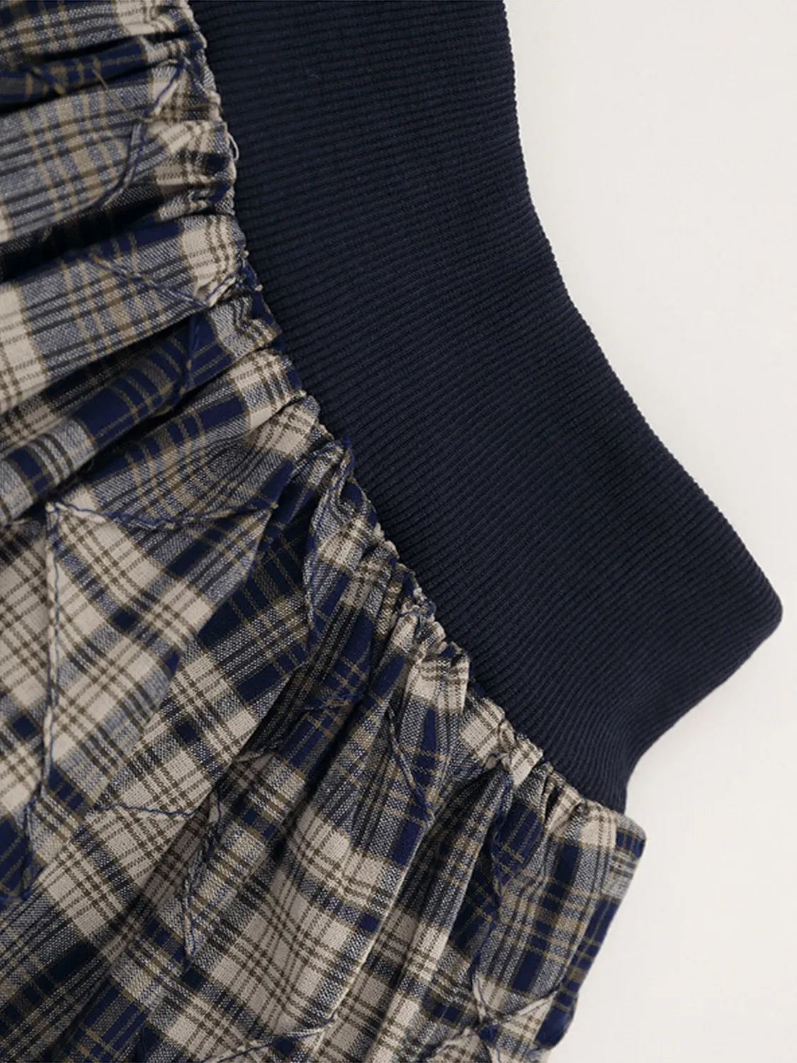 Drawstring Plaid Skort - Fashorio