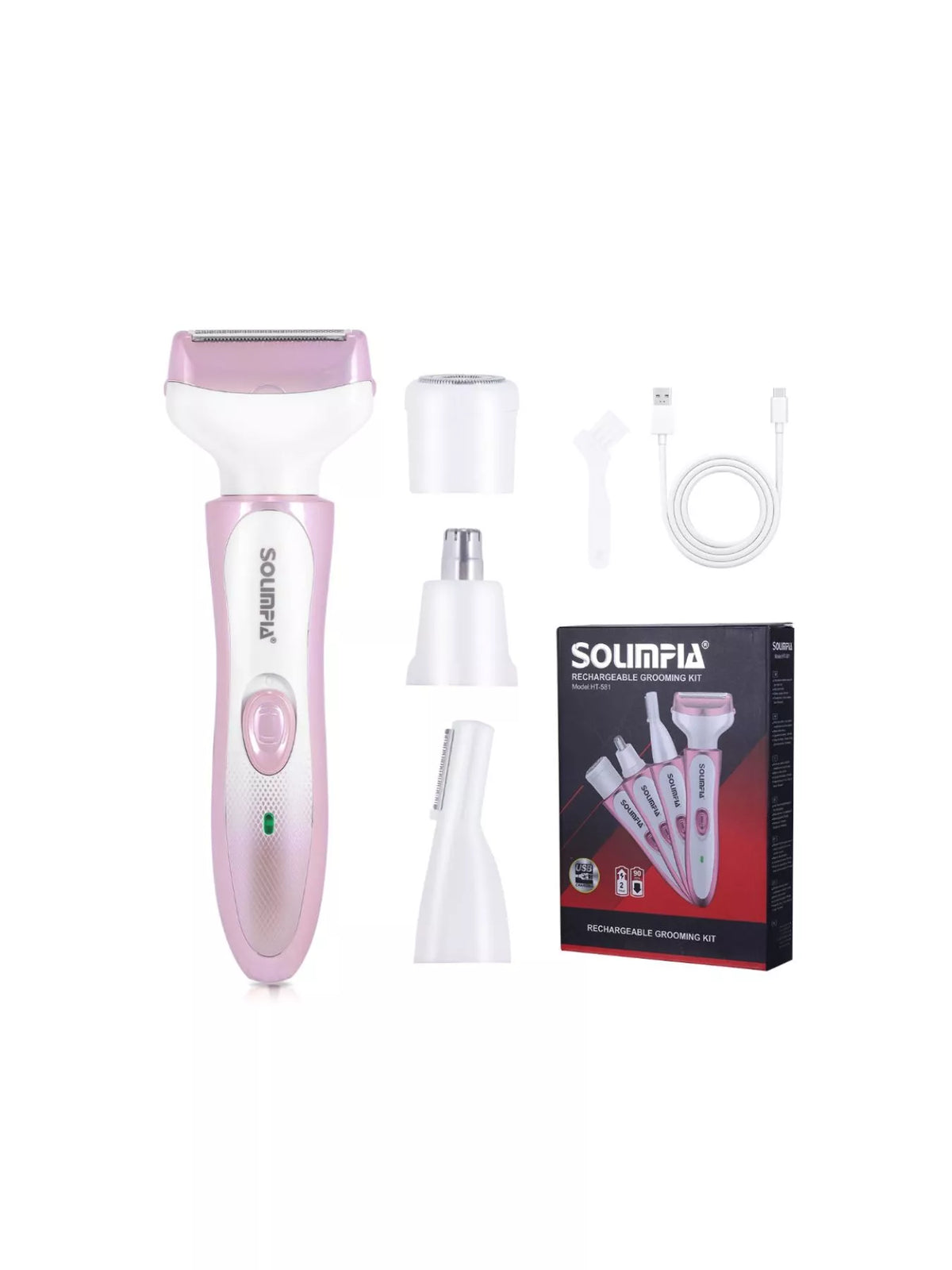 Epilator in use