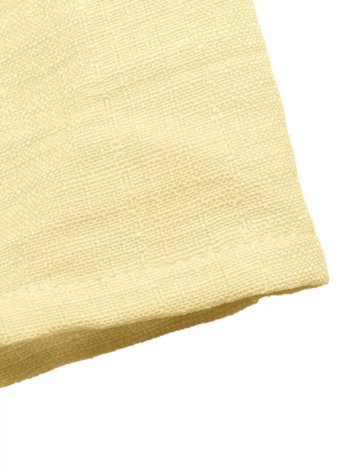 Yellow set button accent close up