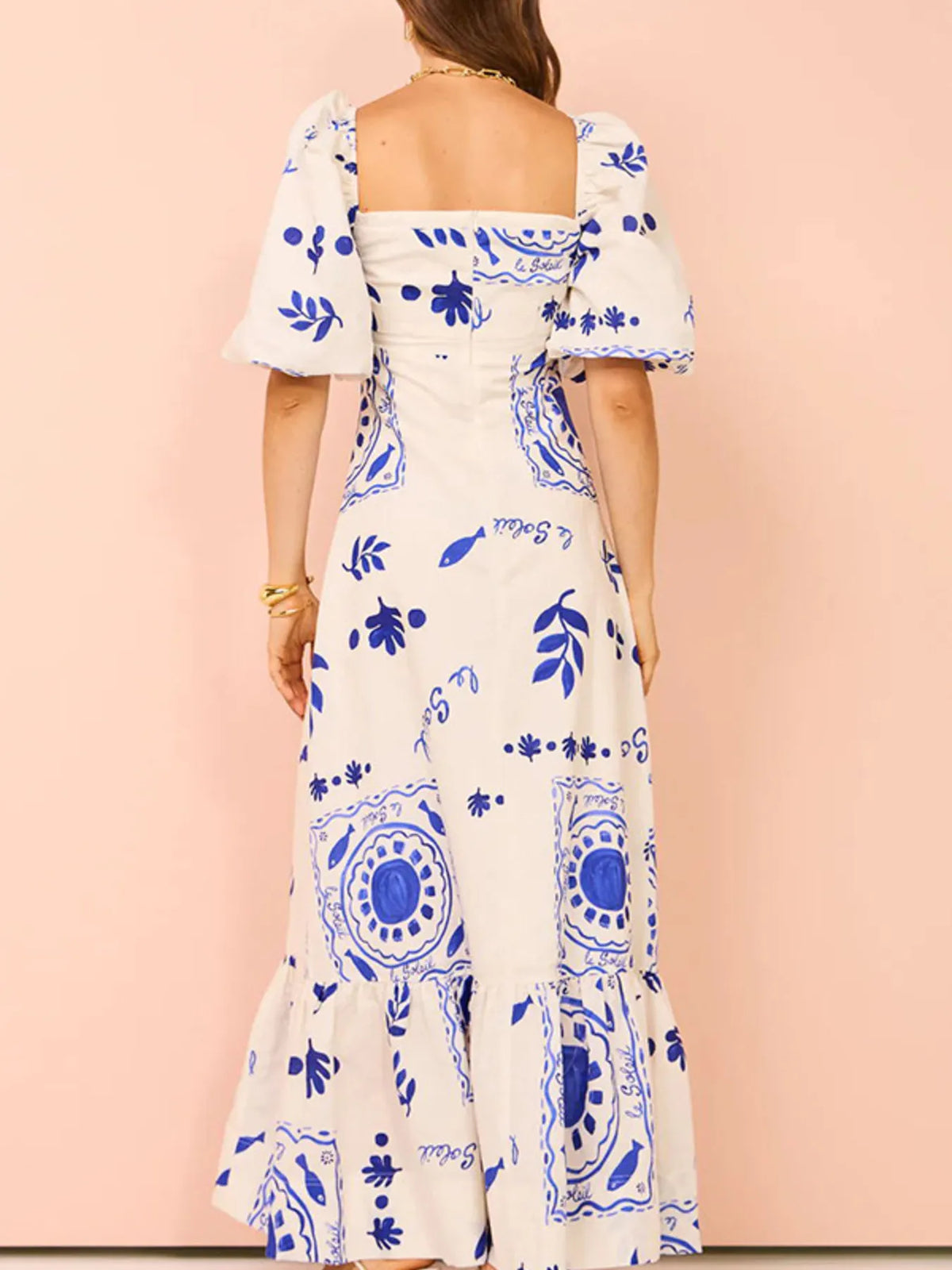 Floral maxi dress alternate color view
