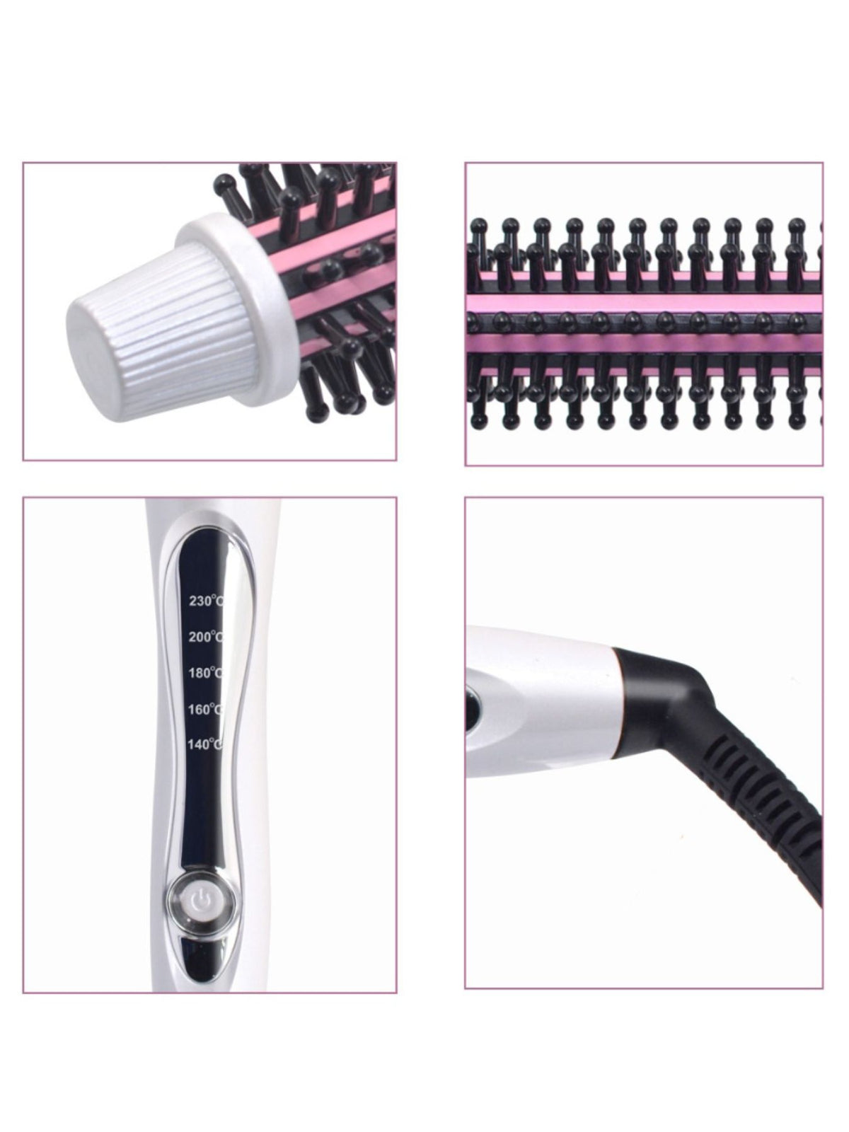 Volumizing brush creating bouncy curls