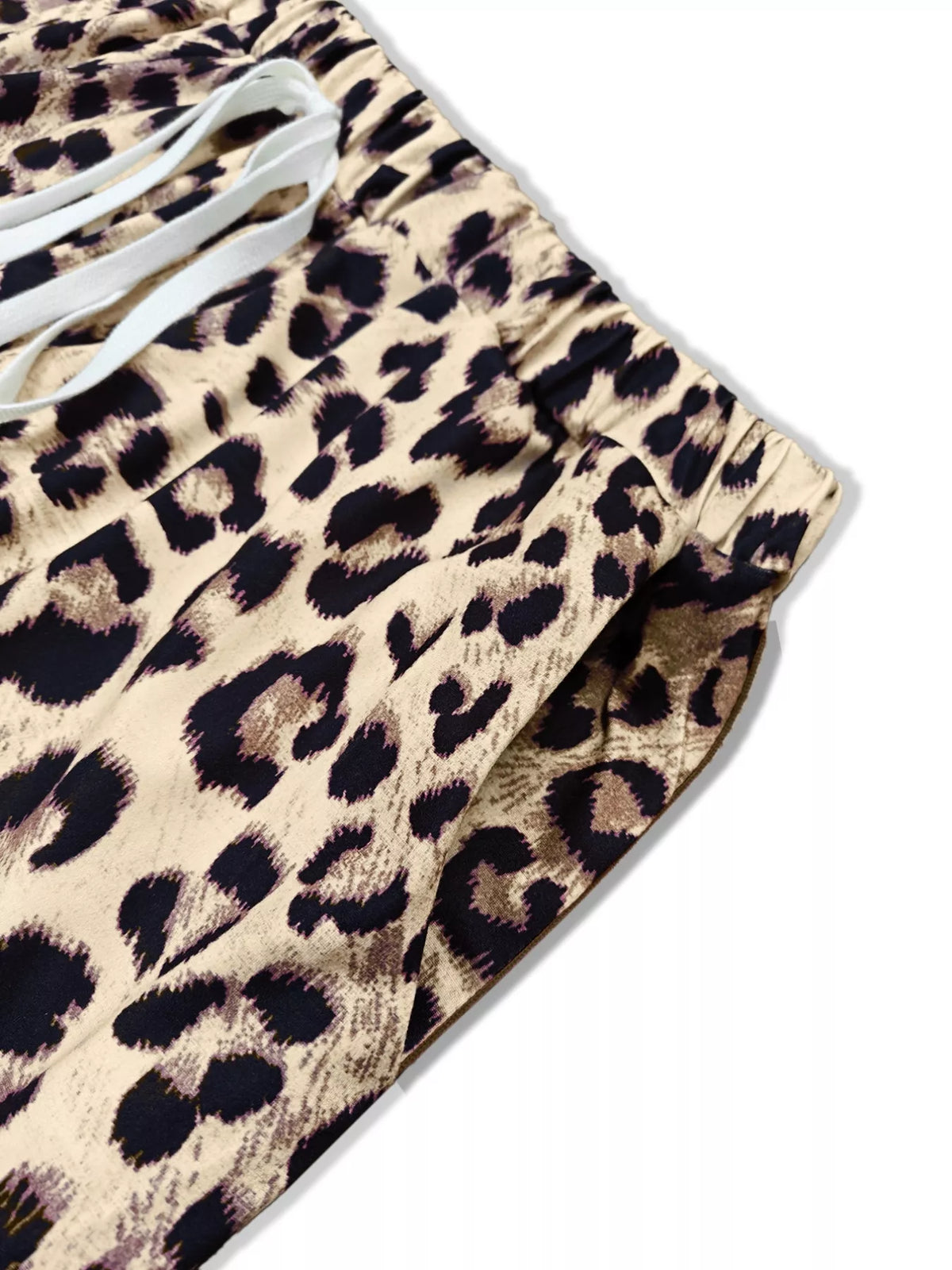 Leopard two piece set full outfit view