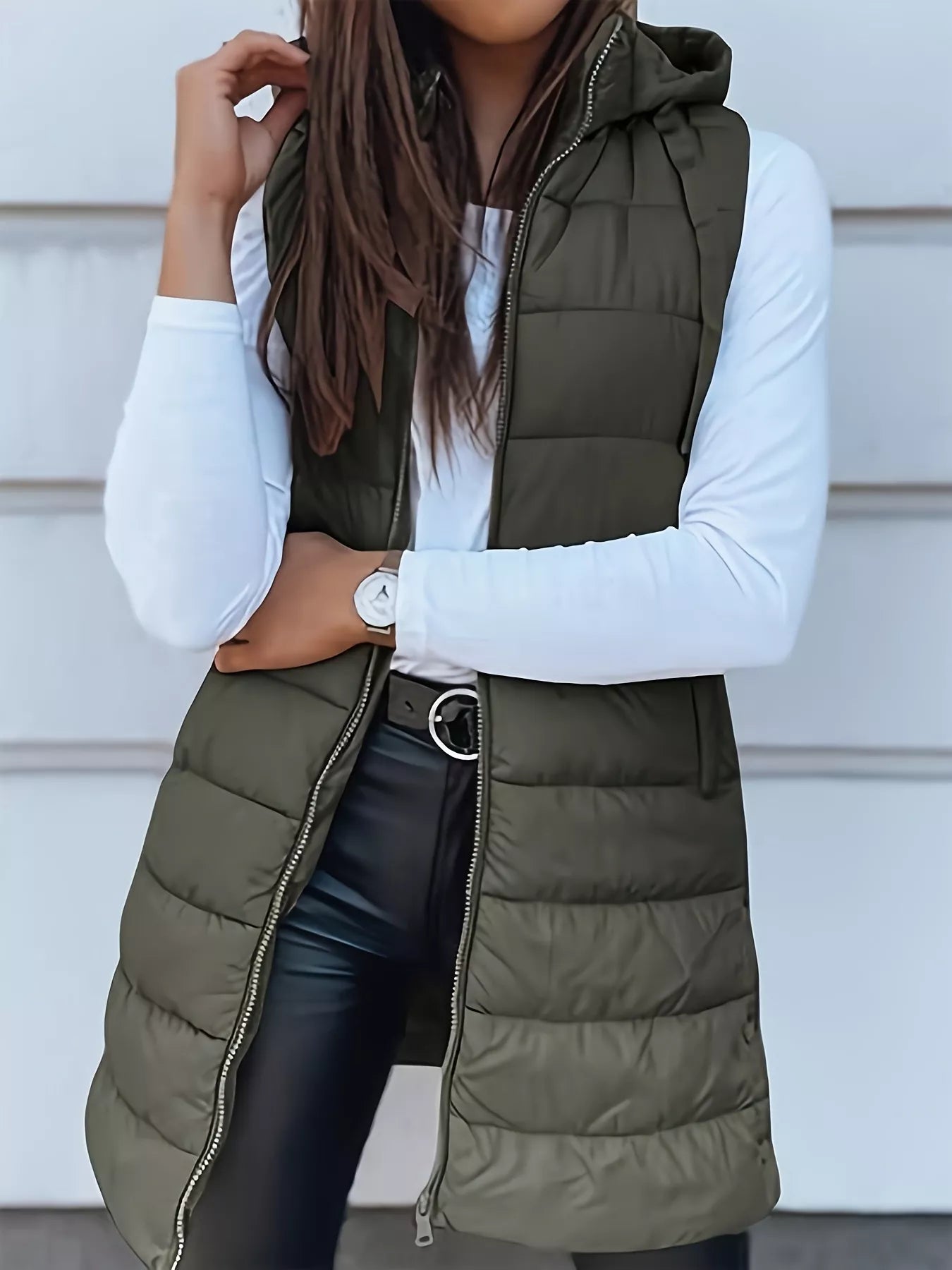 Zip Up Hooded Winter Coat - Fashorio