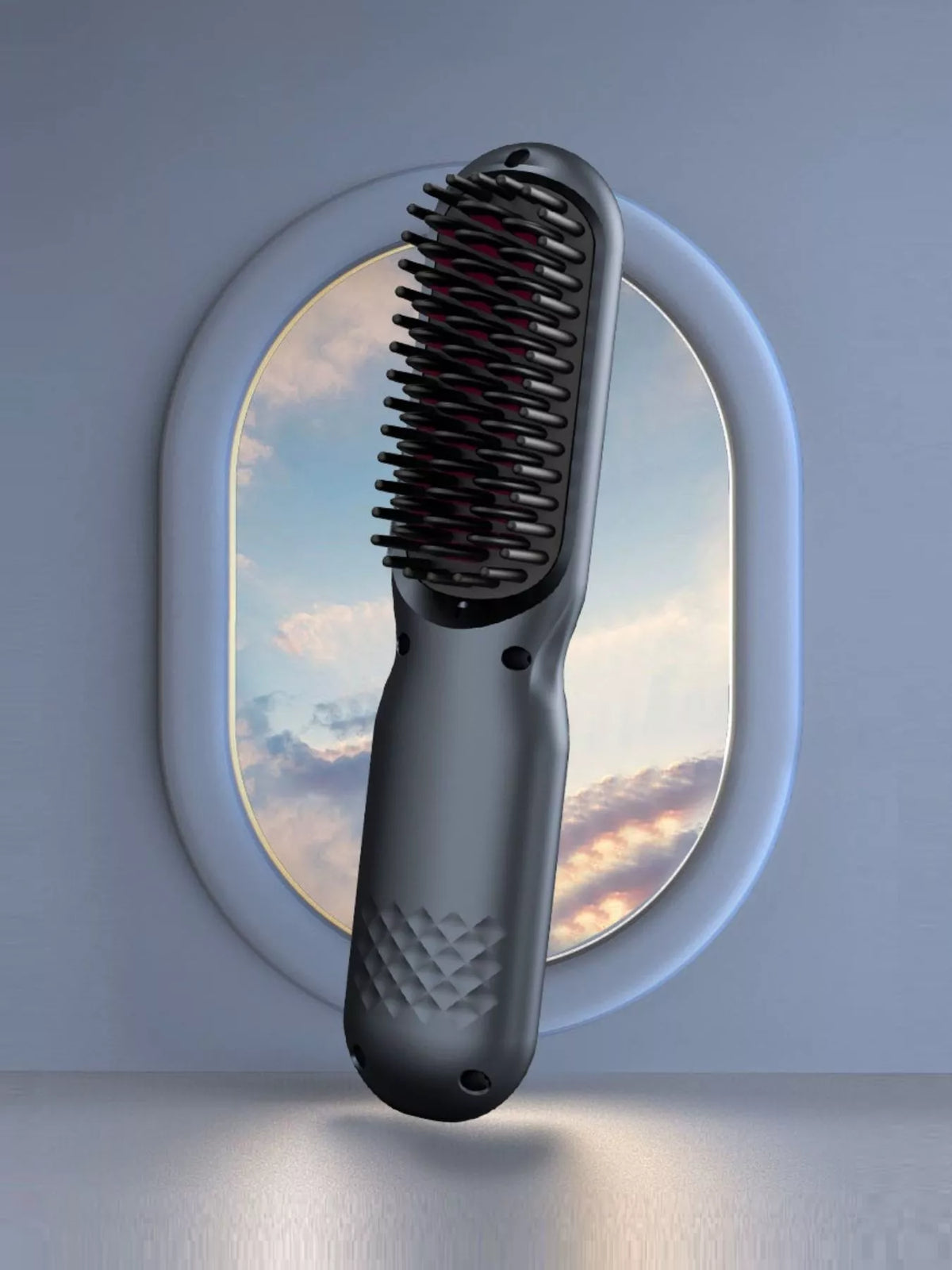 Blush pink straightening comb