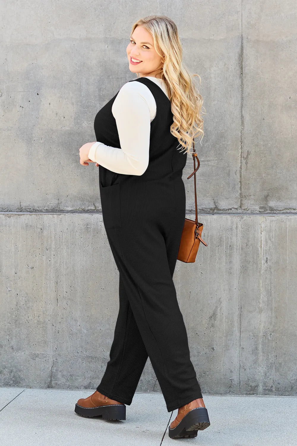 Sleeveless Straight Leg Jumpsuit, view 22