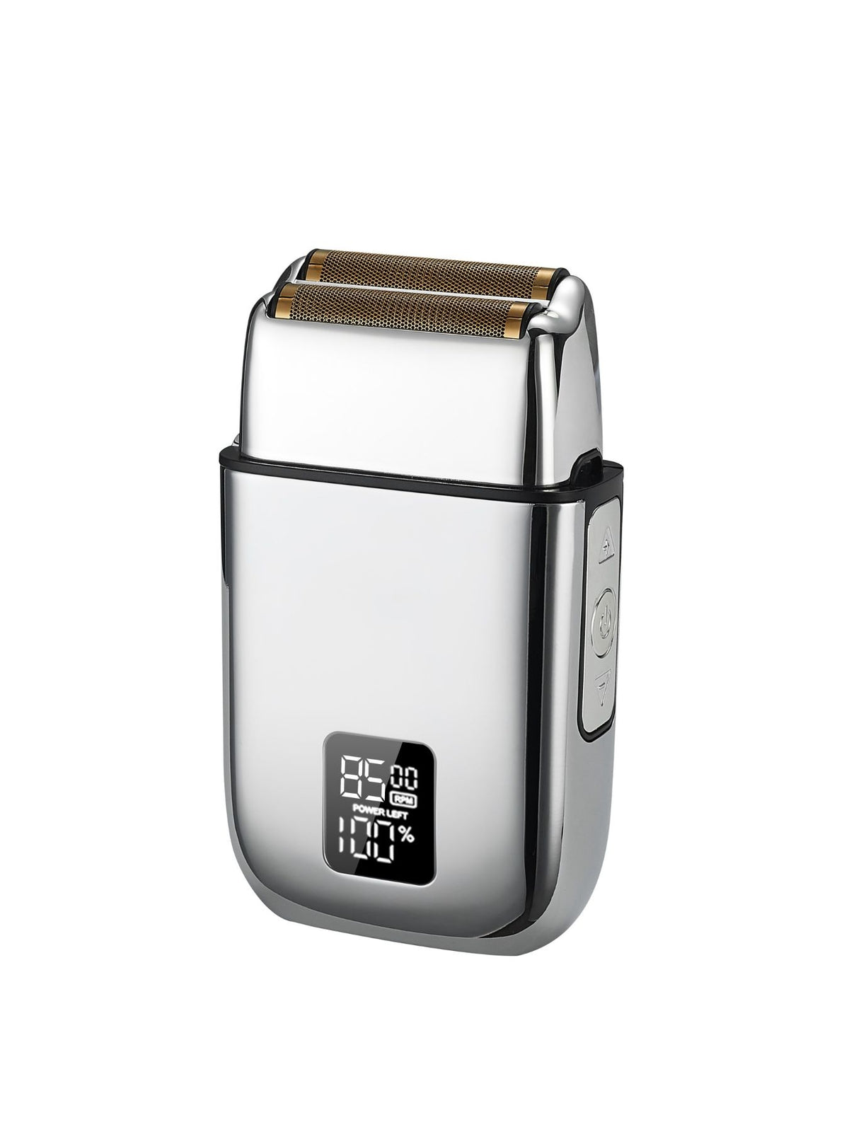 Hand holding rechargeable foil shaver