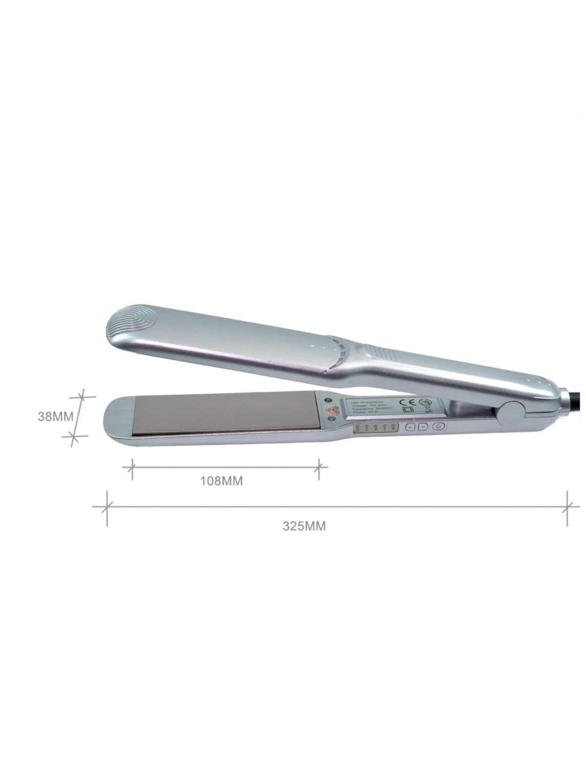 Straightener temperature controls