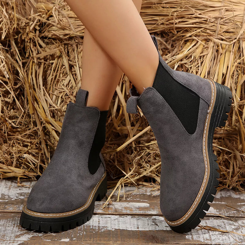 Platform boots front view