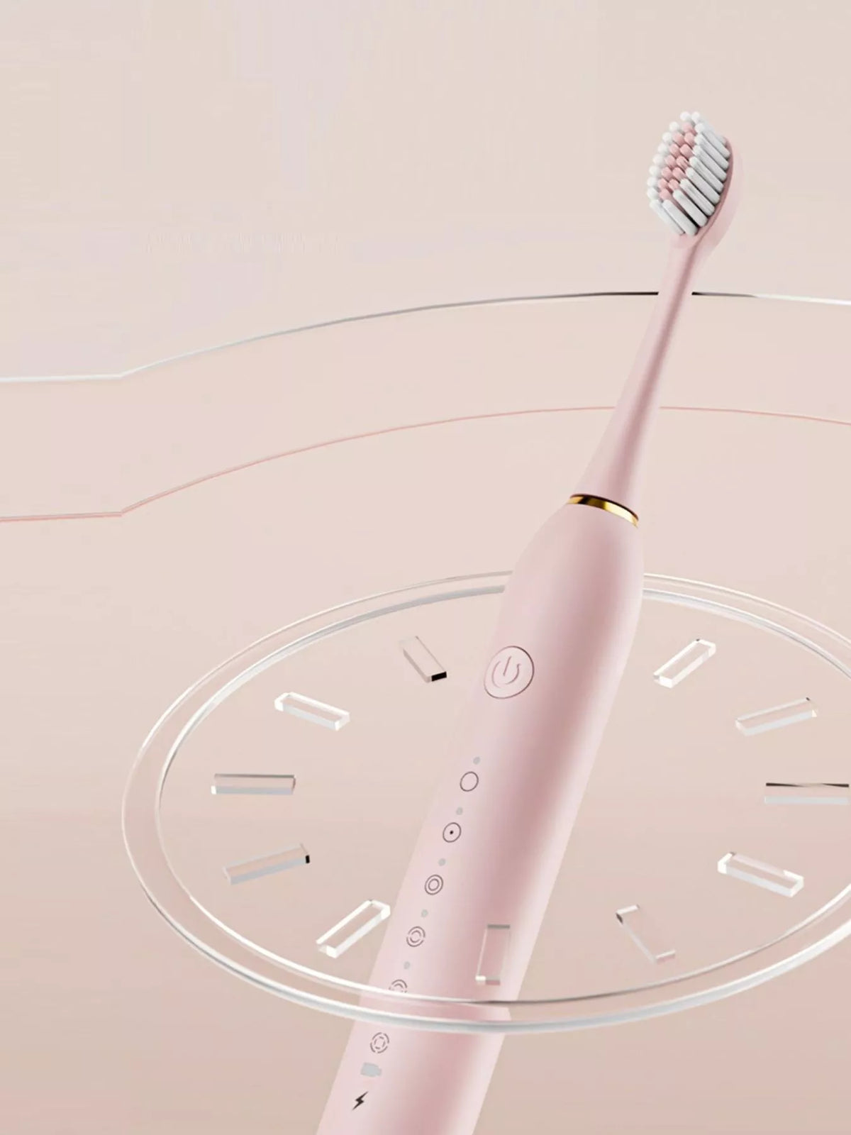 Side view of the electric toothbrush
