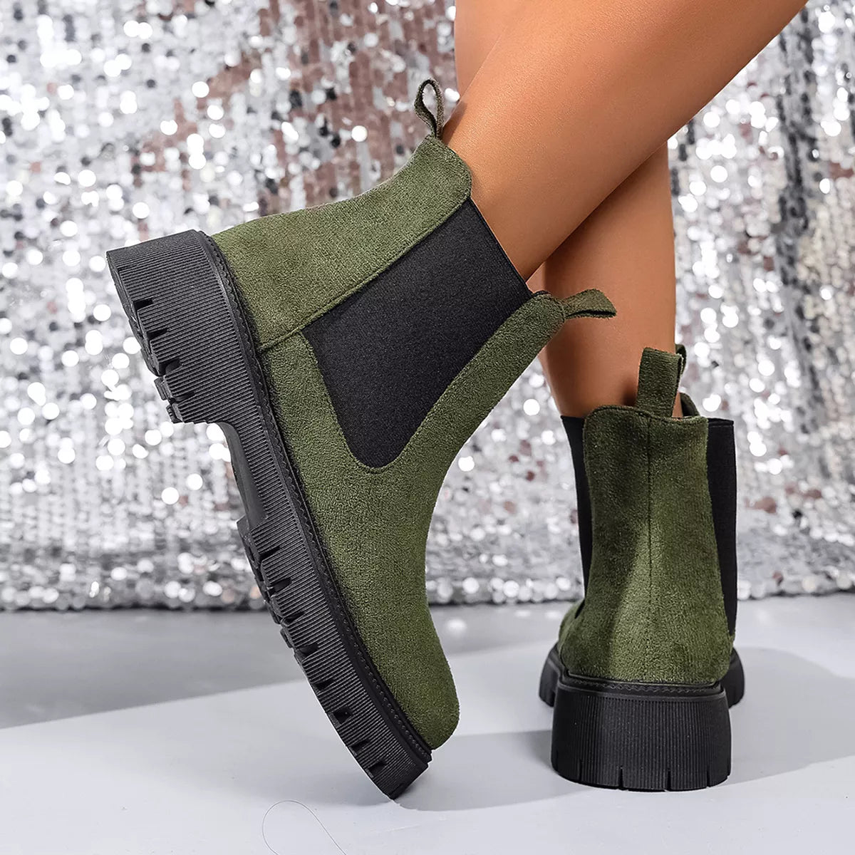 Ankle boots angled pair shot