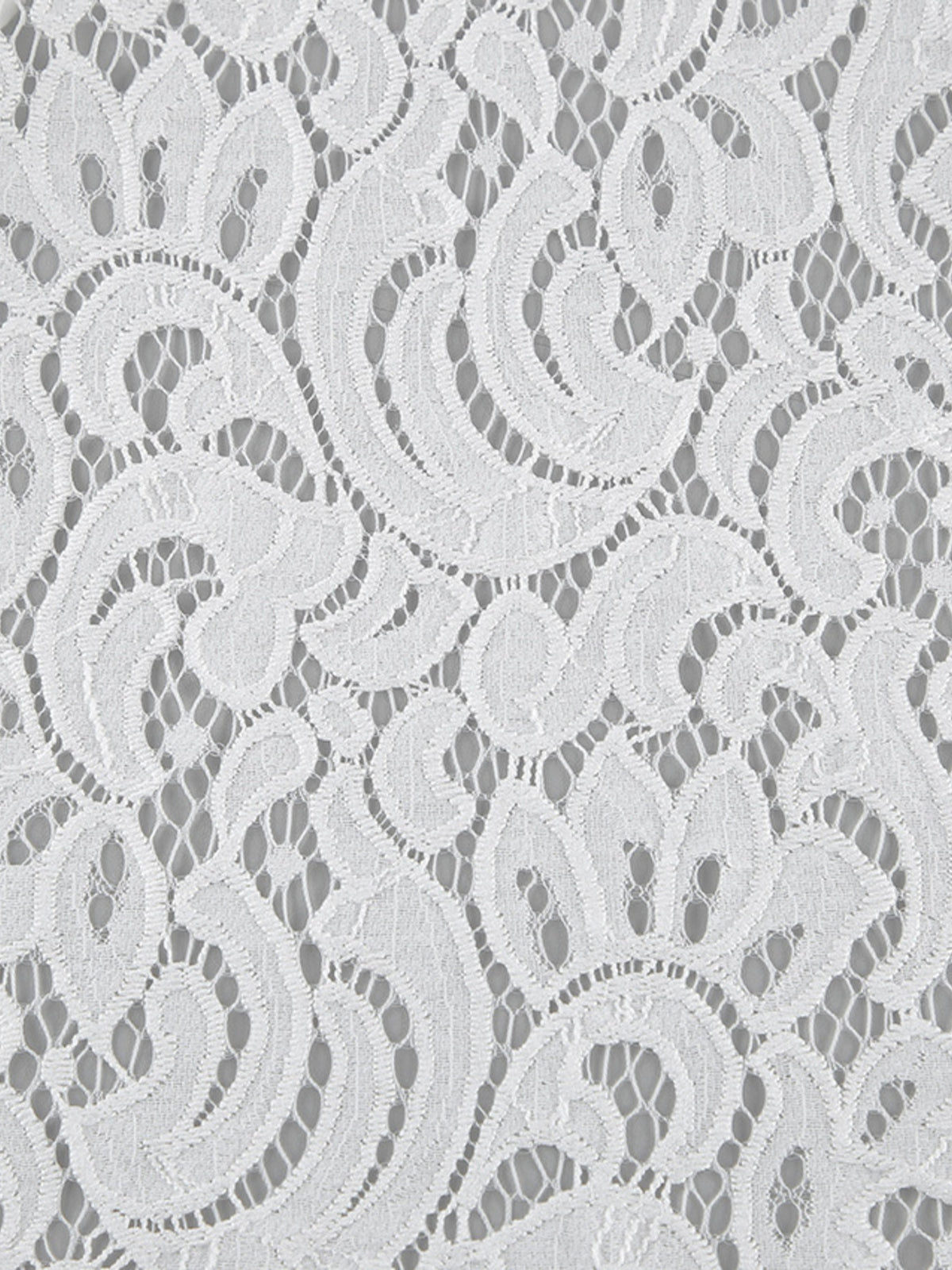 White cap sleeve lace set full length view