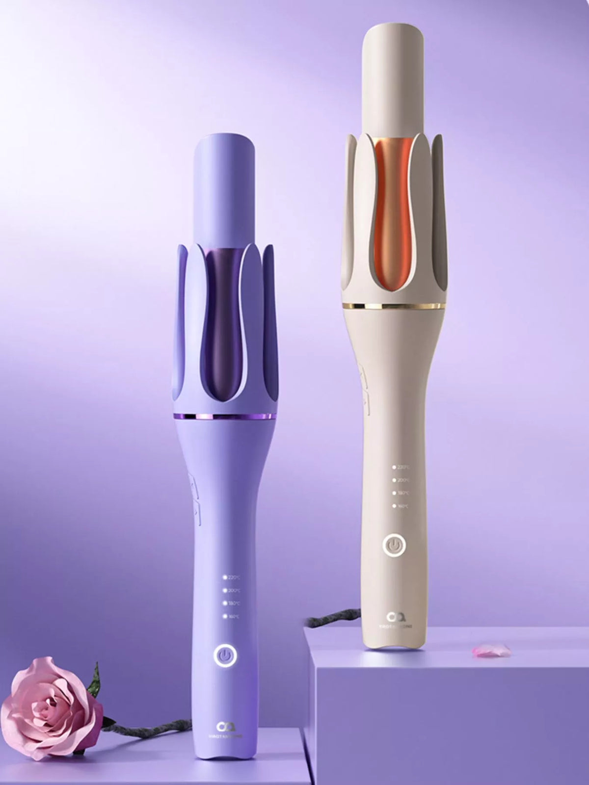 Curling iron in lavender