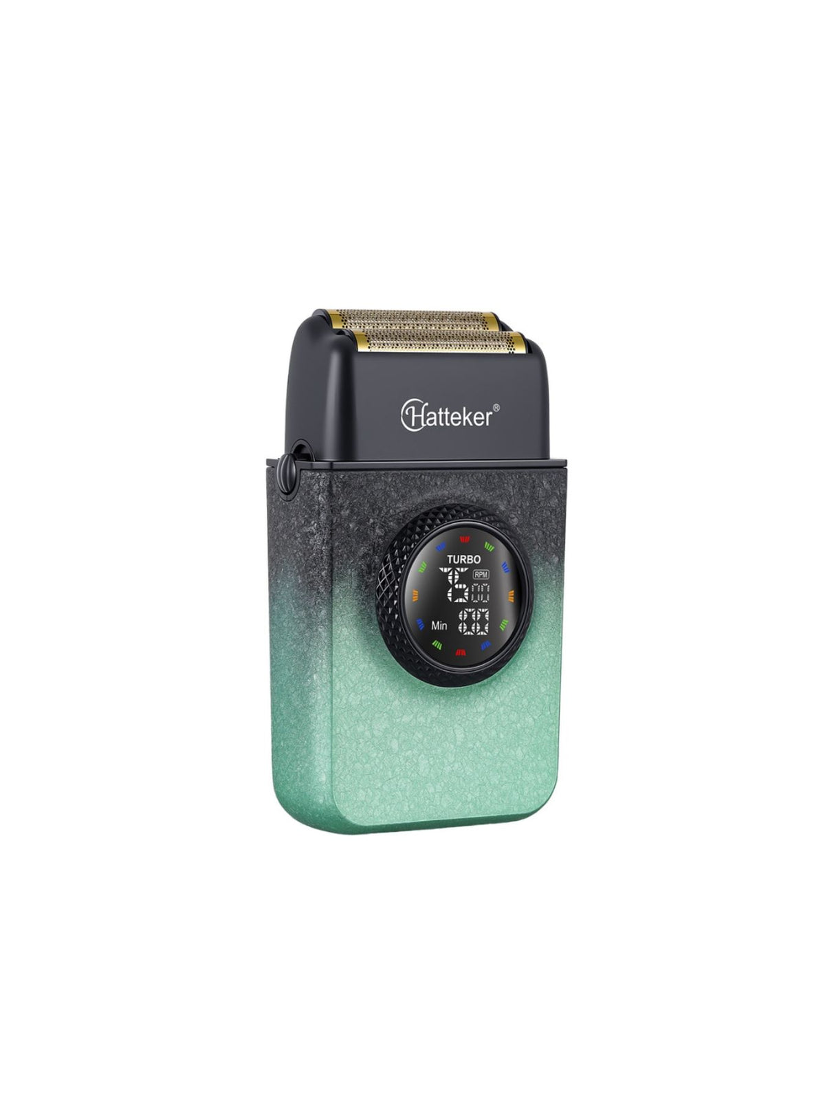Electric shaver held in hand