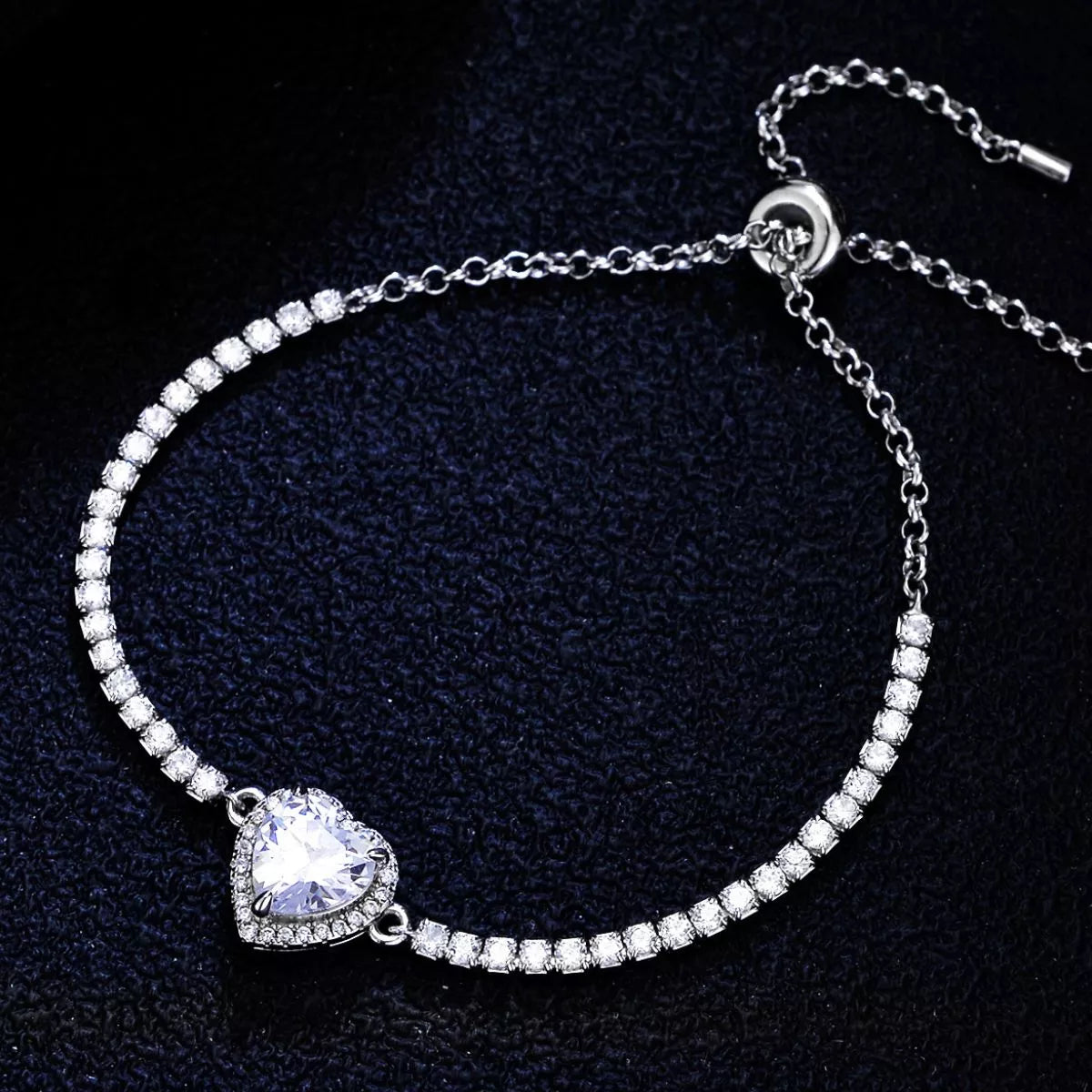 Detail of the bracelet clasp and fine silver chain