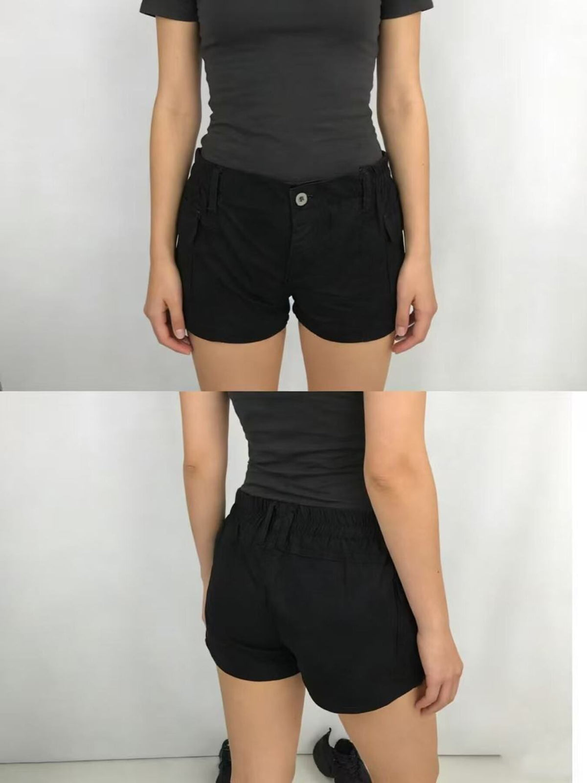 Casual shorts pocket closeup