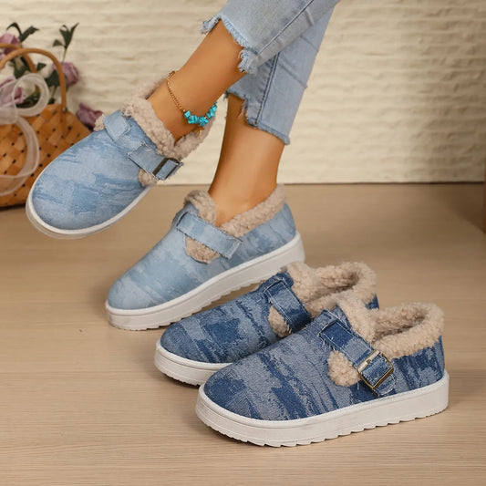 Round Toe Platform Ankle Boots - Fashorio