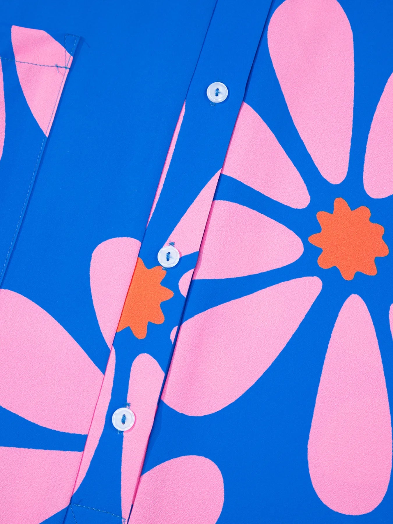 Summer Flower Print Shirt Collar Button Front Loose Romper - Fashorio