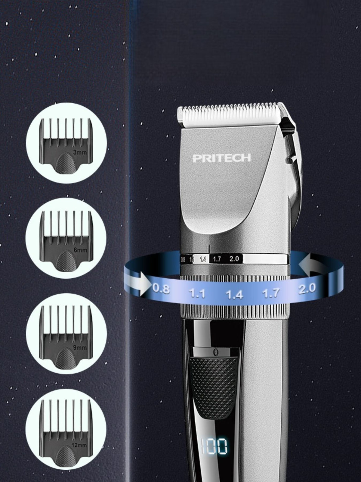 Hair clipper with charging base