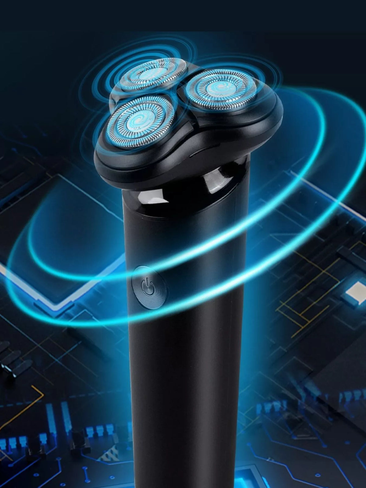 Rotary electric shaver floating heads