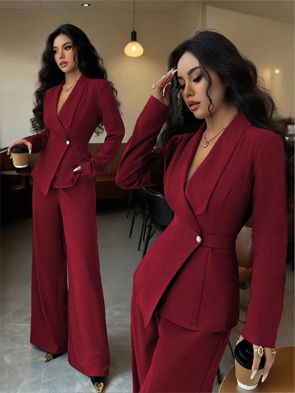 Blazer matching set styling