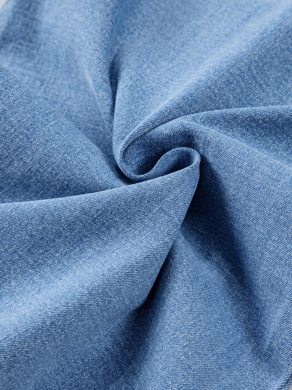 Wash variation on wide leg jeans