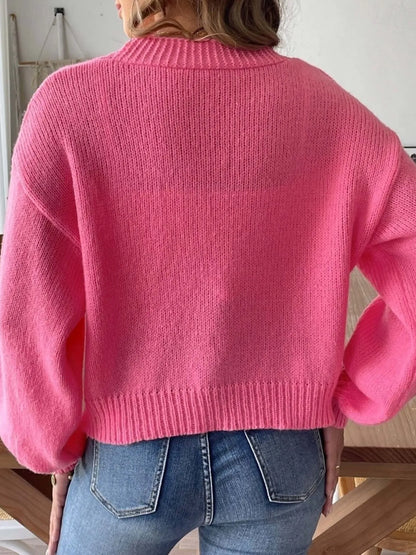 Open Front Drop Shoulder Cardigan - Fashorio