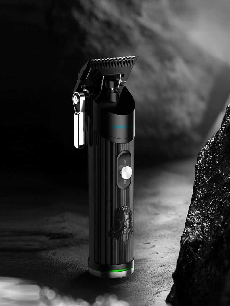 Black cordless hair clipper front view